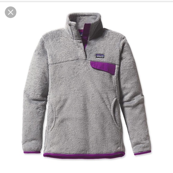 Nwot Patagonia Grey Fleece Pullover W 